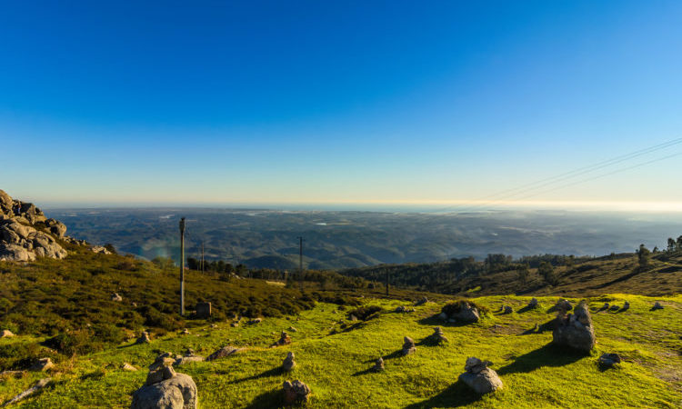 The view of Algarve from Foia, Monchique