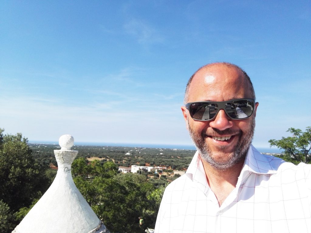 Overlooking Monopoli plain with Adriatic sea – Montenegro and Albania can be seen on a clear day