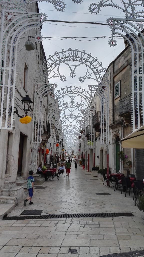 Ceglie Messapica town getting ready for Festa di Sant'Antonio in June