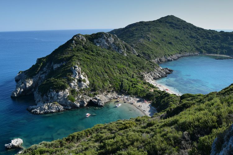 Porto Timoni beach in Corfu