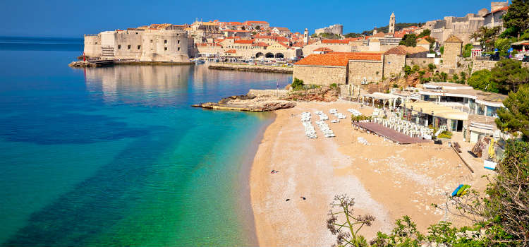 Banje Beach Dubrovnik best beaches in dubrovnik