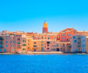 View of Saint-Tropez, French Riviera, France