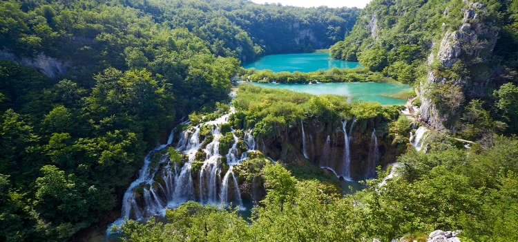 Plitvice National Park falls