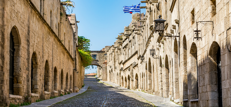 Medieval street in the Old Town