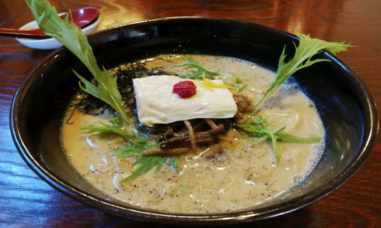 Vegan Ramen discovered through HappyCow in Japan