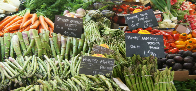 Veggies in Toulouse market