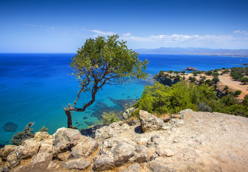 Sea view on Akamas peninsula, Cyprus