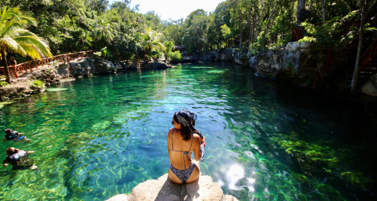 Cenote in Riviera Maya, Mexico