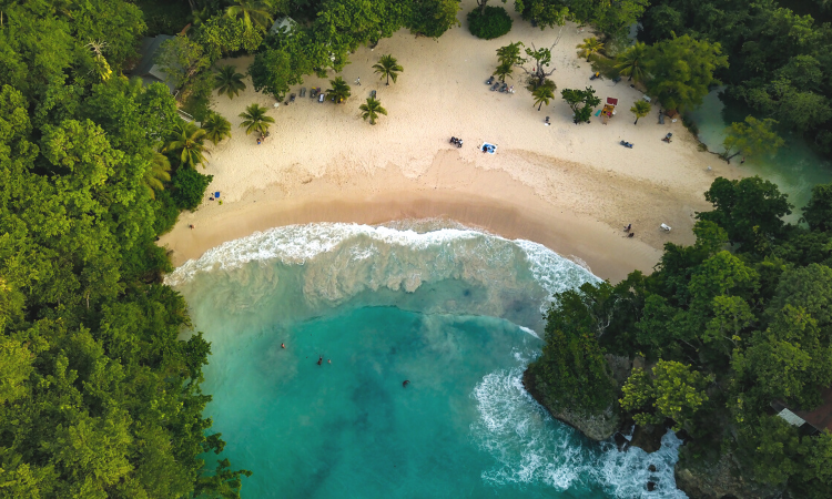 Jamaica beach view