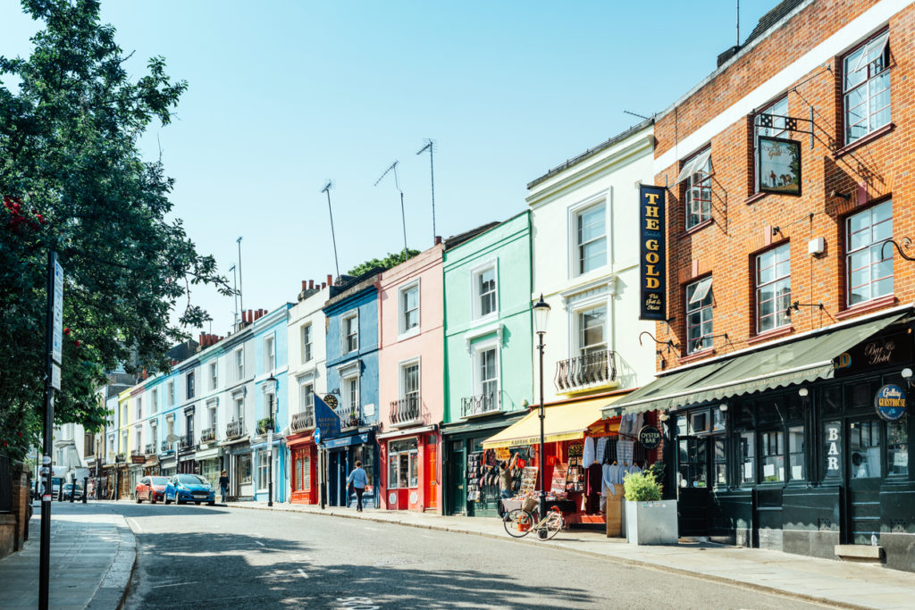 Portobello Road in London - filming locations in the UK