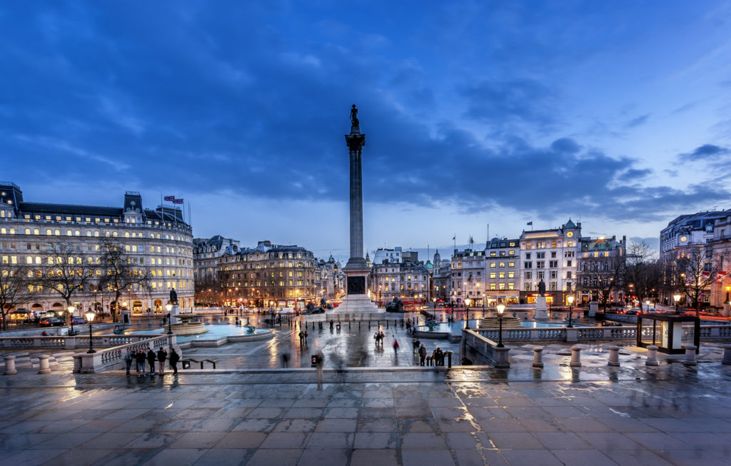 Trafalgar Square coolest movie locations in London